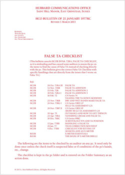 List: False TA Checklist[Pack of 2]