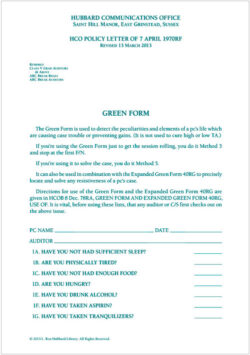 List: Green Form[Pack of 5]