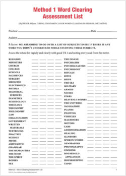 Form: M1 Assessment List[Pad of 100]