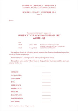 List: Purification Rundown Repair List<br>[Pack of 2]